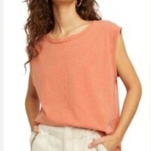 WE THE FREE Oversized Women's Sleeveless Tee Sweater SMALL